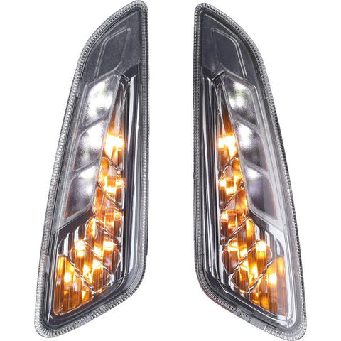Knipperlichtset DMP voor LED dagrijverlichting licht smoke – Vespa Primavera 50, Sprint 50