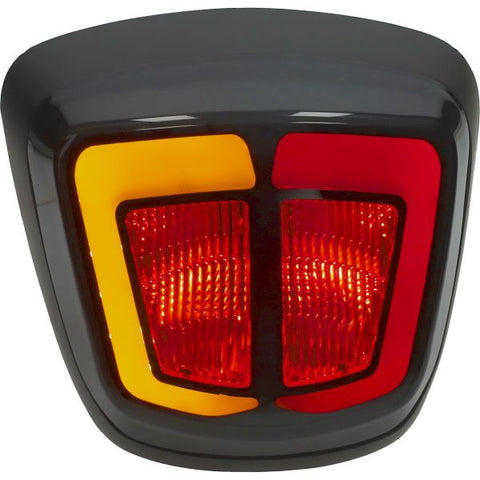 Achterlicht Power1 E-keur + knipperlichten LED smoke zwart mat – Vespa Primavera 50, Sprint 50