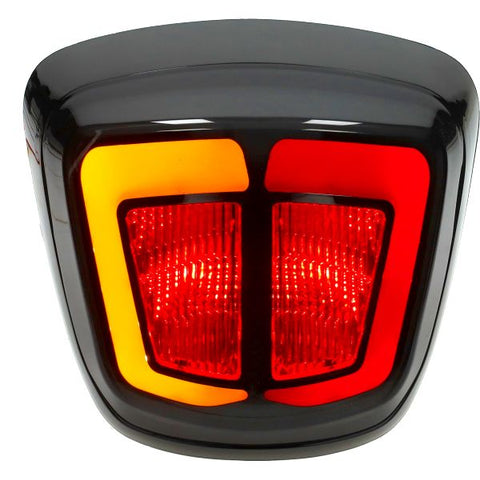 Achterlicht Power1 E-keur + knipperlichten LED smoke zwart glans – Vespa Primavera 50, Sprint 50