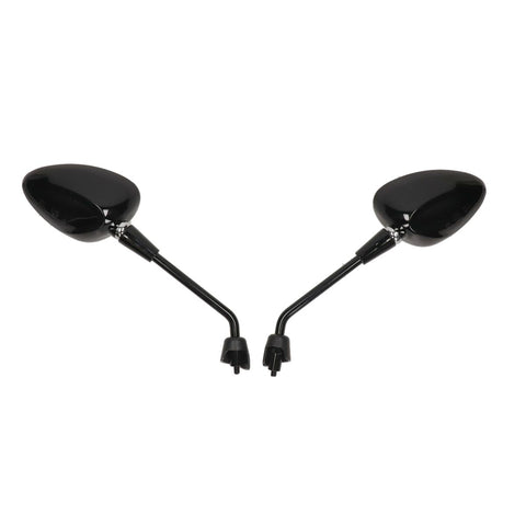 Spiegelset DMP lang M8 zwart glans – Piaggio Zip 50