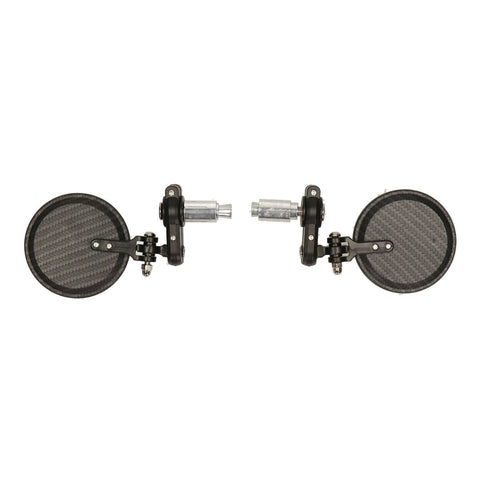 Spiegelset DMP rond bar-end carbon – Piaggio Zip 50