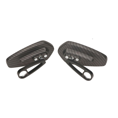 Spiegelset DMP ovaal bar-end carbon – Piaggio Zip 50