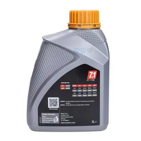 Motorolie Malossi 7615800 5W40 synthetisch 1L