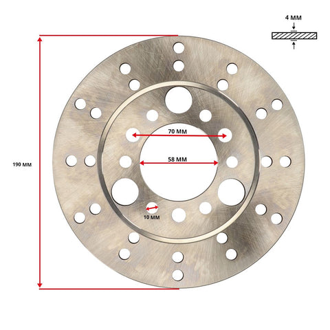 Remschijf DMP voor 190mm – Piaggio Typhoon 50