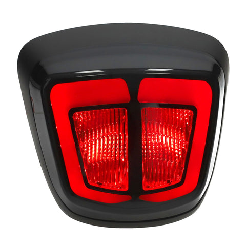 Achterlicht Power1 E-keur + knipperlichten LED smoke zwart mat – Vespa Primavera 50, Sprint 50