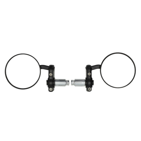 Spiegelset DMP rond bar-end zwart – Piaggio Zip 50
