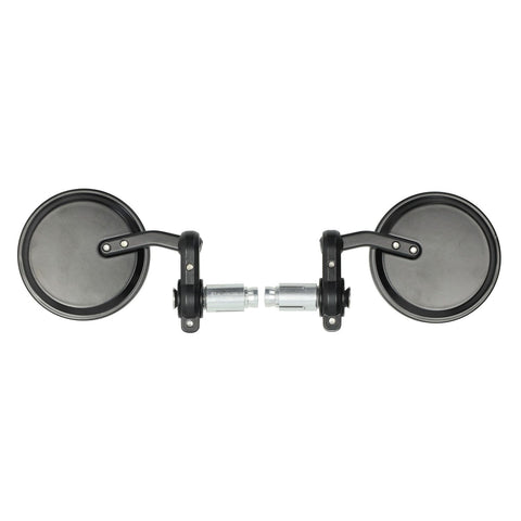 Spiegelset DMP rond bar-end zwart – Piaggio Zip 50