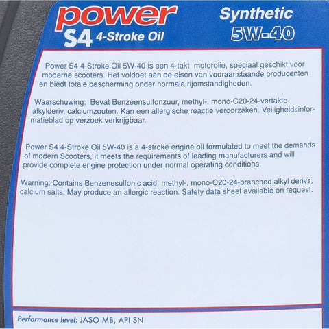 Motorolie Power1 5W40 synthetisch Vespa 1L