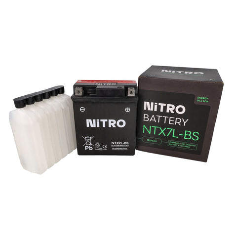 Accu Nitro YTX7L-BS – Piaggio Zip 50, Liberty 50