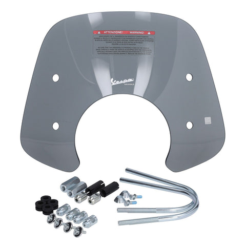 Windscherm Piaggio 1b007200 laag smoke met bevestigingsset – Vespa GTS 300