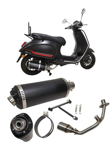 Uitlaat Power1 Evo-1 zwart Euro 4 – Piaggio Zip 50