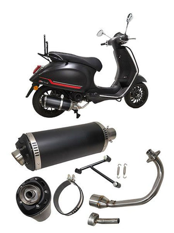 Uitlaat Power1 Evo-1 zwart aluminium Euro 2 – Piaggio Zip 50