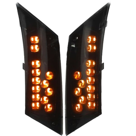 Knipperlichtset DMP achter LED SP extra donker zwart – Piaggio Zip 50