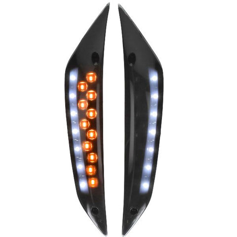 Knipperlichtset DMP voor LED SP dagrijverlichting donker smoke – Piaggio Zip 50