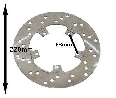 Remschijf Piaggio 666761 voor 220mm – Piaggio Fly 50