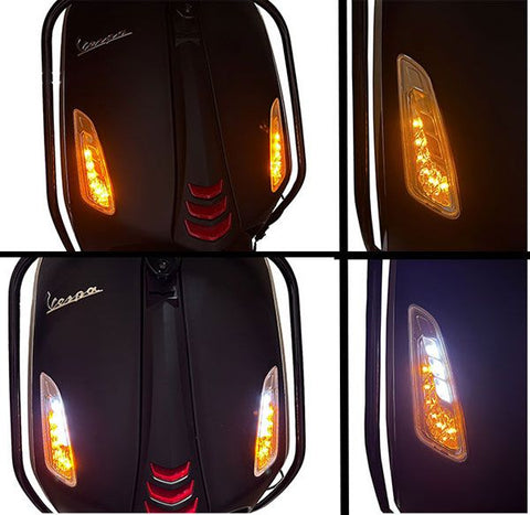 Knipperlichtset DMP voor LED dagrijverlichting helder – Vespa Primavera 50, Sprint 50