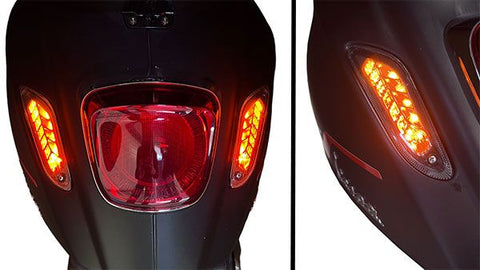 Knipperlichtset DMP achter LED licht smoke – Vespa Primavera 50, Sprint 50